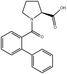 ([1,1'-biphenyl]-2-carbonyl)-L-proline,358674-86-9,结构式