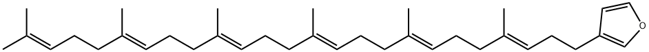 3-[(3E,7E,11E,15E,19E)-4,8,12,16,20,24-Hexamethyl-3,7,11,15,19,23-pentacosahexenyl]furan Structure