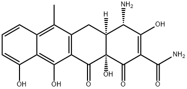 2-Naphthacenecarboxamide, 4-amino-1,4,4a,5,12,12a-hexahydro-3,10,11,12a-tetrahydroxy-6-methyl-1,12-dioxo-, (4S,4aS,12aS)-