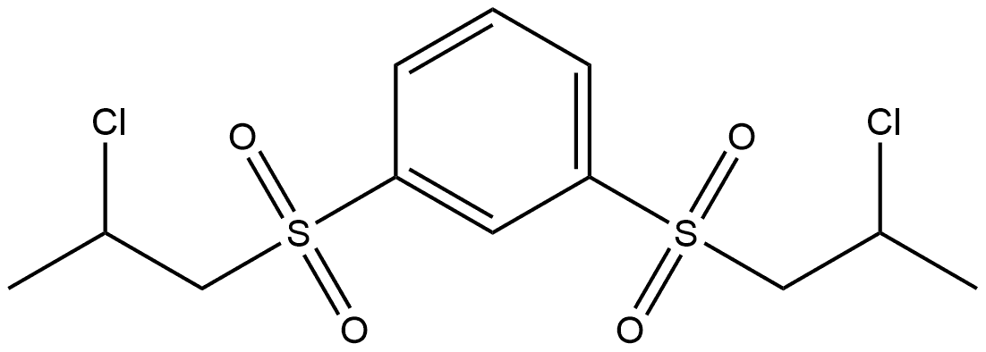 1,3-Bis[(2-chloropropyl)sulfonyl]benzene Structure