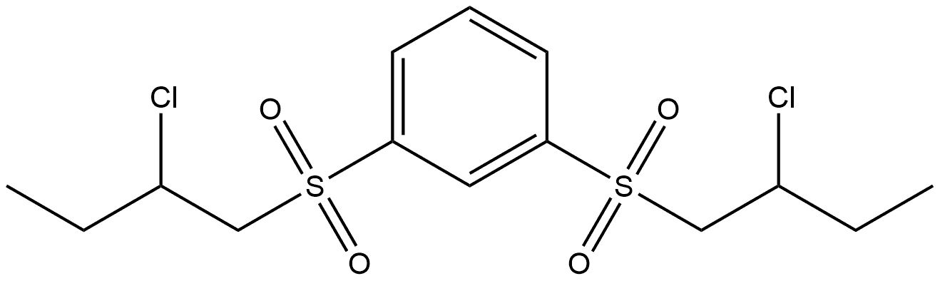 1,3-Bis[(2-chlorobutyl)sulfonyl]benzene 结构式