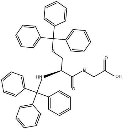 Glycine, N-[N,S-bis(triphenylmethyl)-L-cysteinyl]- (9CI) Struktur