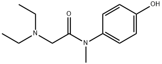 Acetamide, 2-(diethylamino)-N-(4-hydroxyphenyl)-N-methyl- Struktur