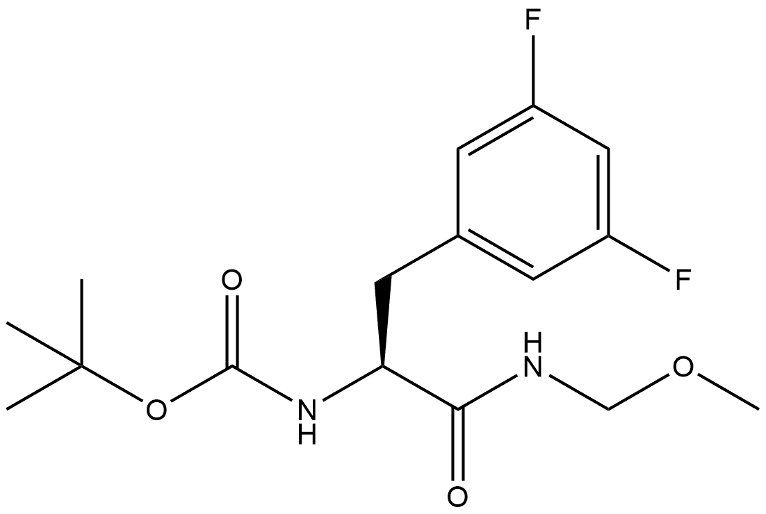 Carbamic acid, N-[(1S)-1-[(3,5-difluorophenyl)methyl]-2-(methoxymethylamino)-2-oxoethyl]-, 1,1-dimethylethyl ester