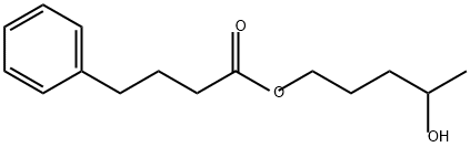 Benzenebutanoic acid, 4-hydroxypentyl ester Struktur