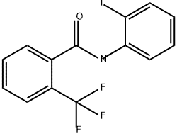 Benzamide, N-(2-iodophenyl)-2-(trifluoromethyl)- Structure
