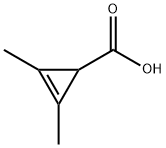 2-Cyclopropene-1-carboxylic acid, 2,3-dimethyl- Struktur