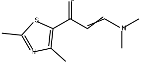 2-Propen-1-one, 3-(dimethylamino)-1-(2,4-dimethyl-5-thiazolyl)-,364334-91-8,结构式