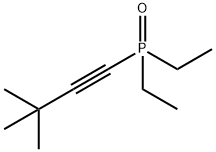 Diaethyl-3,3-diMethyl-butynyl-phosphinoxid Struktur