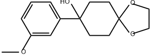 1,4-Dioxaspiro[4.5]decan-8-ol, 8-(3-methoxyphenyl)- Struktur