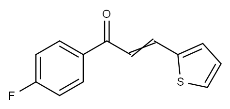 1-(4-Fluorophenyl)-3-(2-thienyl)-2-propen-1-one/alpha-(2-Thienylidene)-4-fluoroacetophenone Structure