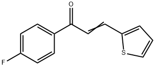 1-(4-Fluorophenyl)-3-(2-thienyl)-2-propen-1-one/alpha-(2-Thienylidene)-4-fluoroacetophenone,366-81-4,结构式