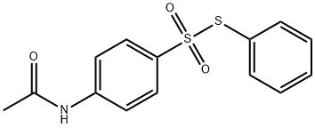 Benzenesulfonothioic acid, 4-(acetylamino)-, S-phenyl ester Structure