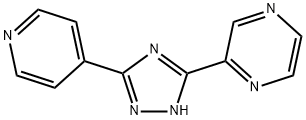 3-(2-吡嗪基)-5-(4-吡啶基)-1,2,4-三唑 结构式