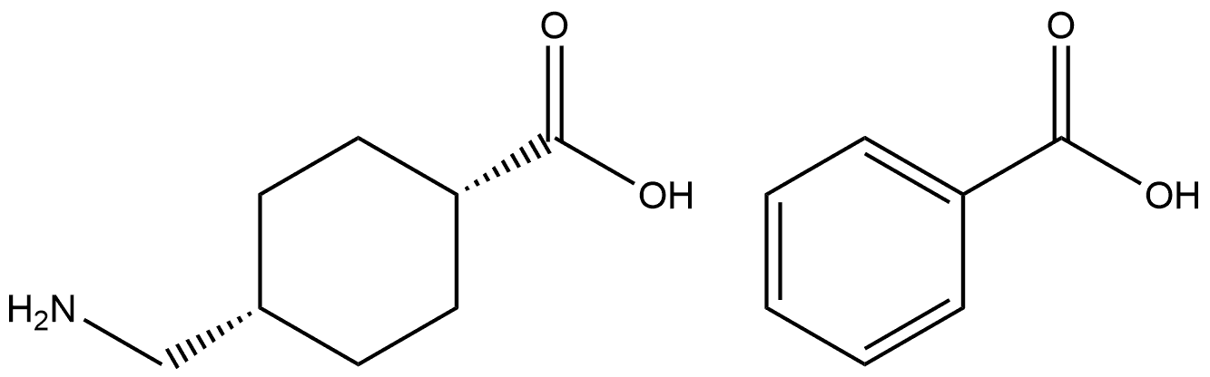 cis-4-(aminomethyl)-Cyclohexanecarboxylic acid benzoate 结构式