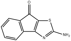 8H-Indeno[1,2-d]thiazol-8-one, 2-amino-,3674-34-8,结构式