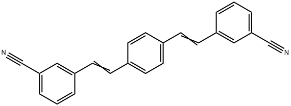 3'-(1,4-Phenylenedi-2,1-ethenediyl)bis-benzonitrile Structure