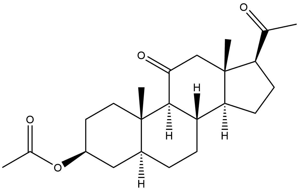 Pregnane-11,20-dione, 3-(acetyloxy)-, (3β,5α)-