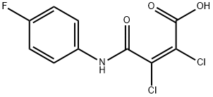2,3-Dichloro-N-(p-fluorophenyl)maleamidic acid Structure