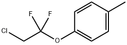 Benzene, 1-(2-chloro-1,1-difluoroethoxy)-4-methyl- 化学構造式