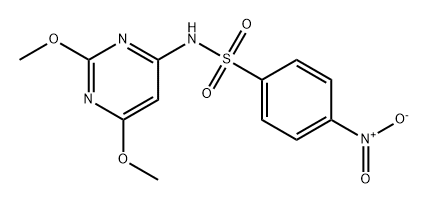 Benzenesulfonamide, N-(2,6-dimethoxy-4-pyrimidinyl)-4-nitro-