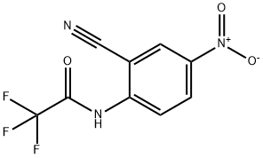 Acetamide, N-(2-cyano-4-nitrophenyl)-2,2,2-trifluoro- Structure