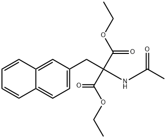 2-萘甲基-2-乙酰氨基丙二酸二乙酯, 37447-33-9, 结构式