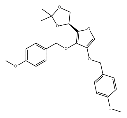 1,3-Dioxolane, 4-[3,4-bis[(4-methoxyphenyl)methoxy]-2-furanyl]-2,2-dimethyl-, (4S)-