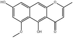 4H-Naphtho[2,3-b]pyran-4-one, 5,8-dihydroxy-6-methoxy-2-methyl- Structure