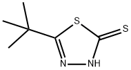 5-(叔丁基)-1,3,4-噻二唑-2(3H)-硫酮 结构式