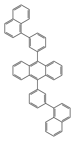 9,10-双(3-(萘-1-基)苯基)蒽,377738-29-9,结构式