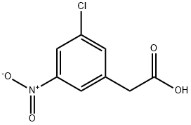 3-氯-5-硝基苯乙酸, 37777-69-8, 结构式