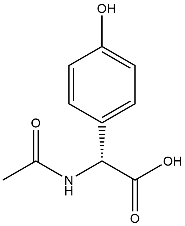 N-AC-R-对羟基苯甘氨酸, 37784-23-9, 结构式
