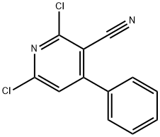 2,6-二氯-4-苯基烟腈, 37860-86-9, 结构式