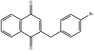 1,4-Naphthalenedione, 2-[(4-bromophenyl)methyl]- Structure