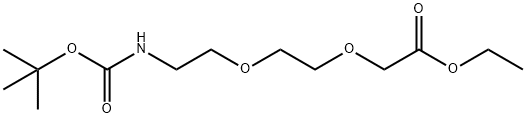5,8,11-Trioxa-2-azatridecanoic acid, 10-oxo-, 1,1-dimethylethyl ester Structure