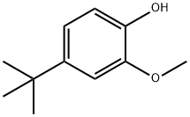 Phenol, 4-(1,1-dimethylethyl)-2-methoxy- Structure