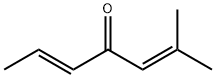2,5-Heptadien-4-one, 2-methyl-, (5E)- Struktur