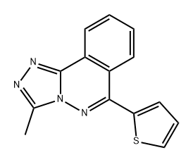 1,2,4-Triazolo[3,4-a]phthalazine, 3-methyl-6-(2-thienyl)- Structure