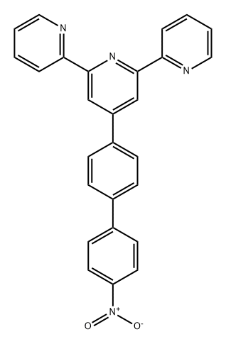 4'-(4-对硝基苯基-苯基)-2,2':6',2'-三联吡啶,381219-15-4,结构式