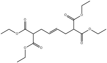 (E)-四乙基六角-3-烯-1,1,6,6-四羧酸盐 结构式