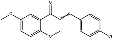 2-Propen-1-one, 3-(4-chlorophenyl)-1-(2,5-dimethoxyphenyl)- Struktur