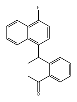 Ethanone, 1-[2-[1-(4-fluoro-1-naphthalenyl)ethyl]phenyl]-