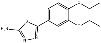 5-(3,4-diethoxyphenyl)-1,3,4-thiadiazol-2-amine Structure