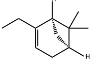 Bicyclo[3.1.1]hept-2-ene, 2-ethyl-6,6-dimethyl-, (1R,5S)- Structure