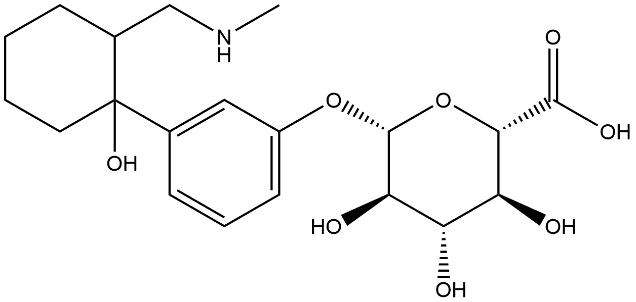 O/N-二去甲基反胺苯环醇-D-葡萄糖醛酸苷,383883-84-9,结构式