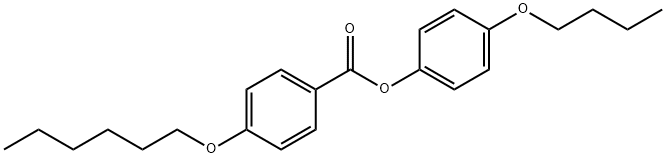 Benzoic acid, 4-(hexyloxy)-, 4-butoxyphenyl ester Struktur