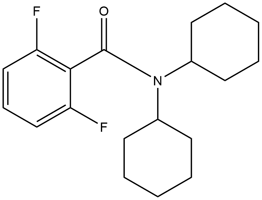 N,N-Dicyclohexyl-2,6-difluorobenzamide 结构式