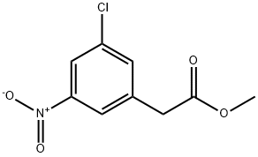 Benzeneacetic acid, 3-chloro-5-nitro-, methyl ester Structure