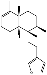 Furan, 3-[2-[(1S,2R,4aR,8aR)-1,2,3,4,4a,7,8,8a-octahydro-1,2,4a,5-tetramethyl-1-naphthalenyl]ethyl]-,38611-50-6,结构式